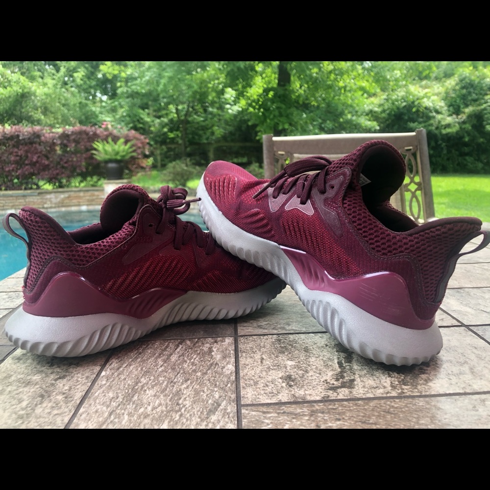 Maroon Adidas Alphabounce Shoes